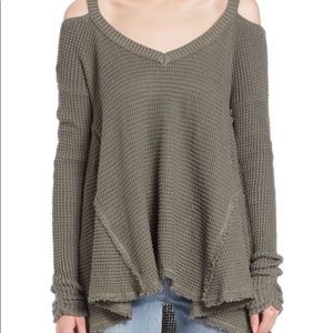 Free People Moonshine cold shoulder sweater